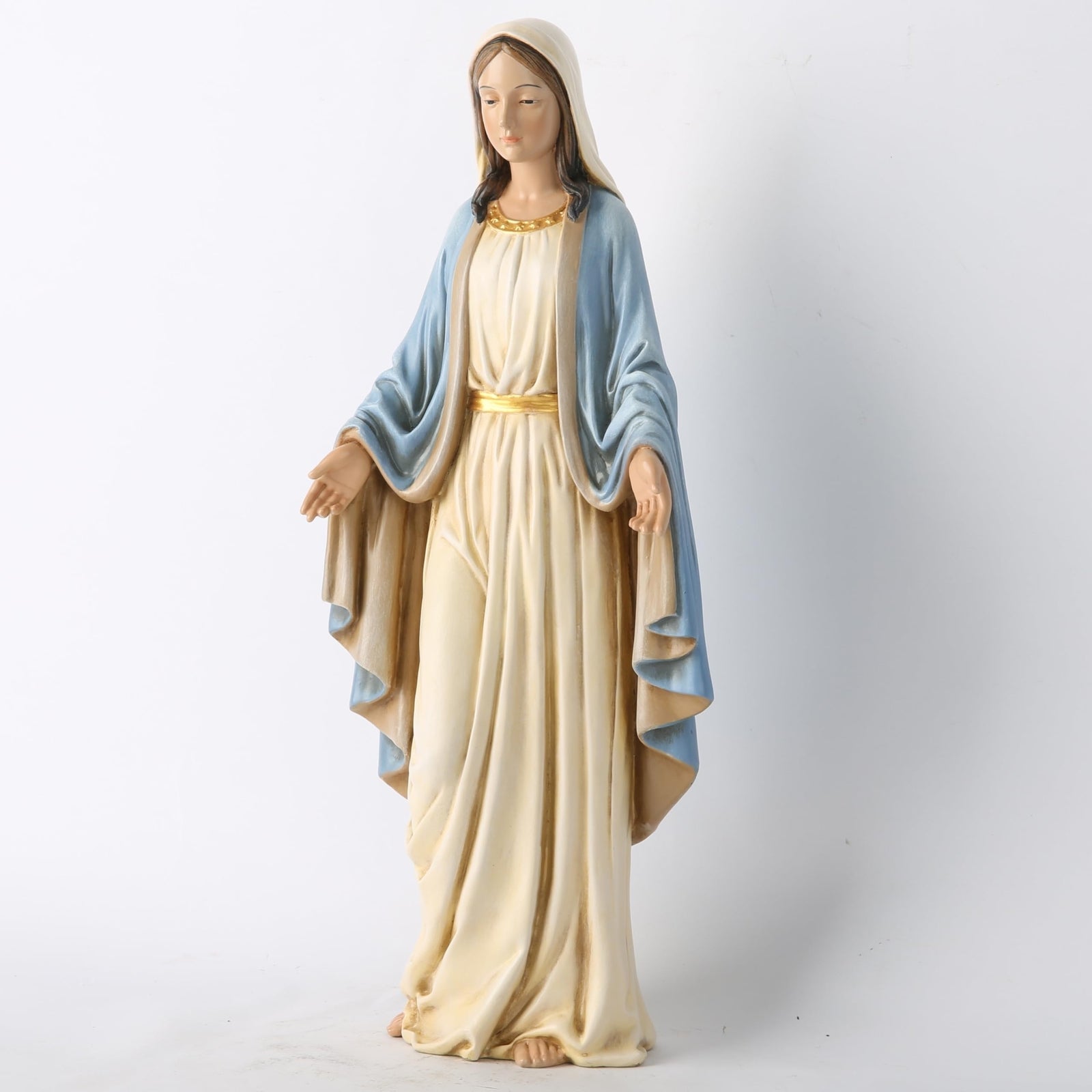 BC Catholic Blessed Virgin Mary Statue, Holy Mother Figure for Altar, Catholi...