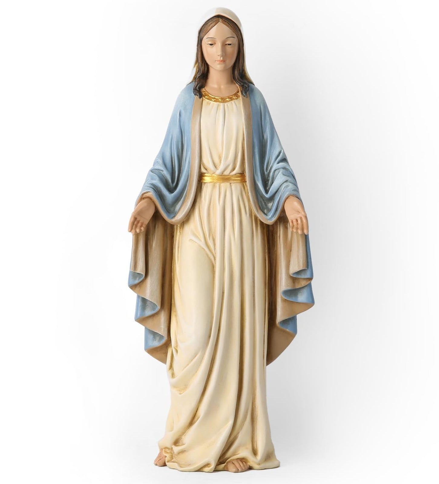 BC Catholic Blessed Virgin Mary Statue, Holy Mother Figure for Altar, Catholi...