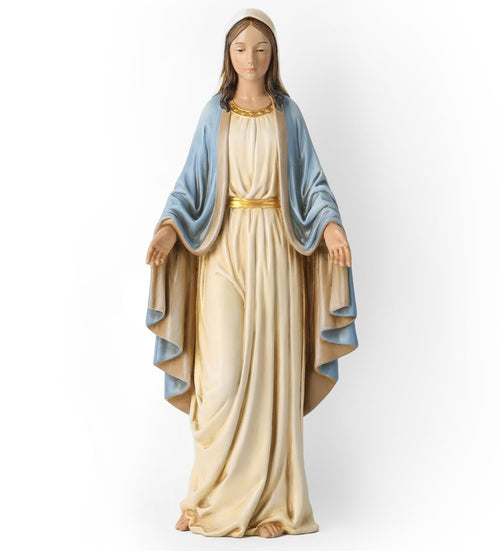 BC Catholic Blessed Virgin Mary Statue, Holy Mother Figure for Altar, Catholi...