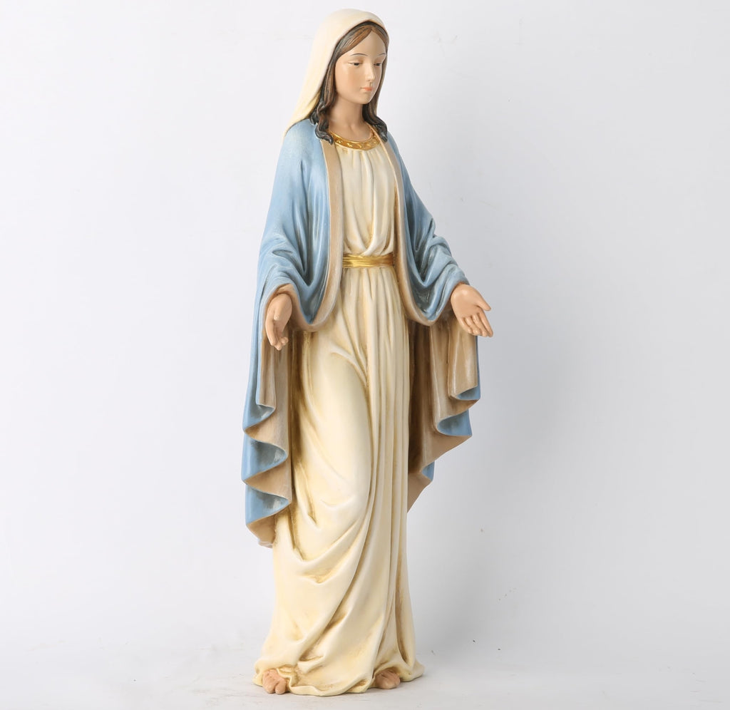 BC Catholic Blessed Virgin Mary Statue, Holy Mother Figure for Altar, Catholi...