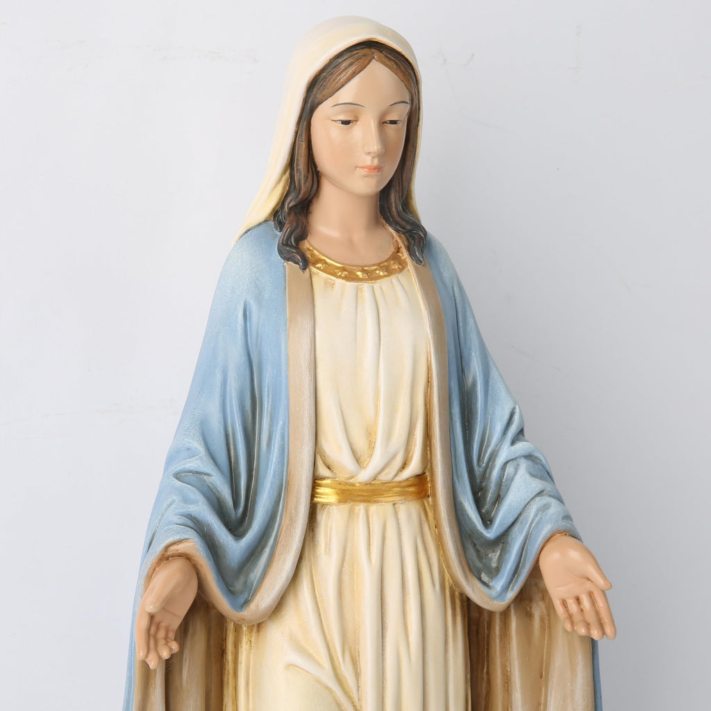 BC Catholic Blessed Virgin Mary Statue, Holy Mother Figure for Altar, Catholi...